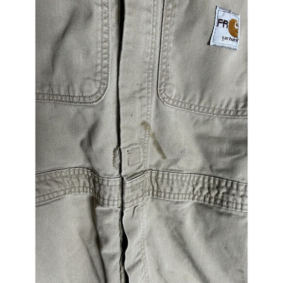 Carhartt FR Men's Khaki/Tan Size 44 Short Coveralls RN# 14806 - Picture 9 of 12